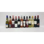 Eleven bottles of assorted wines to include De Martino Valle de Maipo Carmanere (2015); Chateau la