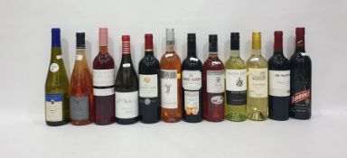 Eleven bottles of assorted wines to include De Martino Valle de Maipo Carmanere (2015); Chateau la