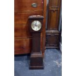 Oak longcase clock of small proportions with Arabi