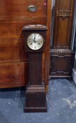 Oak longcase clock of small proportions with Arabi