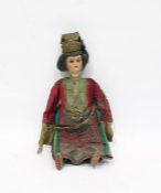 Kammer & Reinhardt Simon & Halbig tinted bisque Oriental doll with blue sleeping eyes, open mouth,