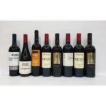 Eight bottles of mixed red wine to include Hecula 2013 Monastrell and Moueix 2010 Bordeaux (8)