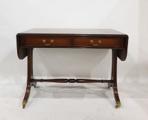 Reproduction Regency mahogany sofa table