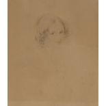 Slater(?)  Pencil sketch  Lady Jane Digby, signed