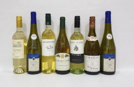 Seven bottles of assorted white wine to include Atlantico Vinho Regional Alentejano 2015 and Casa