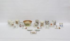 Quantity of Coronation commemorative ceramics to include: Edward VII, Queen Victoria and others