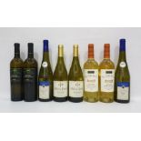 Eight bottles of assorted white wine to include Borgo Thaulero Pecorino Terre di Chieti and Clefs du