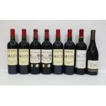 Eight bottles of mixed red wine to include four bottles of Saint-Emilion Moueix 2010 and two bottles