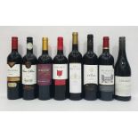 Eight bottles of mixed red wine to include Santa Julia Malbec 2015 and Chateau des Perligues