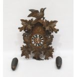 Modern black forest style cuckoo clock