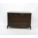 20th century Stag Minstrel chest of four short over two long drawers, 105cm x 71cm