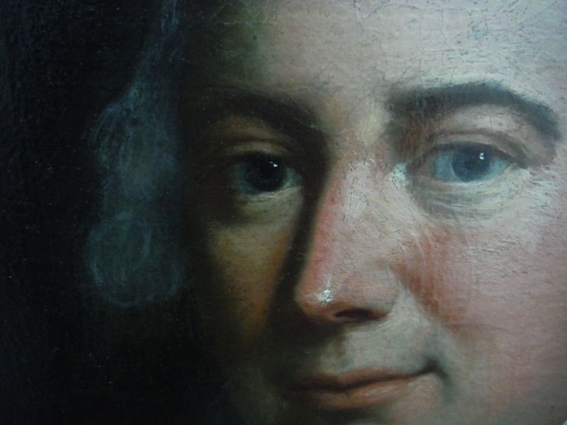 Unattributed (18th century school) Oil on canvas Half length portrait of Georgian gentleman in red - Bild 4 aus 17