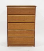 Modern chest of five long drawers and a television stand (2)