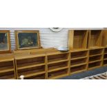 Six open office-type bookcases and three further units (9)