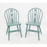 Set of four painted dining chairs (4)