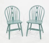 Set of four painted dining chairs (4)
