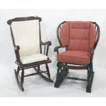 20th century rocking chair and another chair (2)