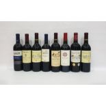 Eight bottles of mixed red wine to include Chateau Chatagnau 2010 Bordeaux and Casa Elena Merlot