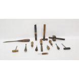 Assorted hand tools to include chisels, hammer, screwdriver, etc