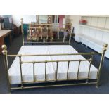 20th century brass bed frame  Condition ReportThe dimensions of the bed are: -217 cm long    -193 cm
