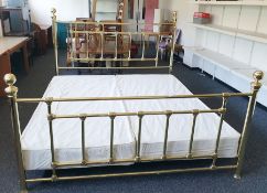 20th century brass bed frame  Condition ReportThe dimensions of the bed are: -217 cm long    -193 cm