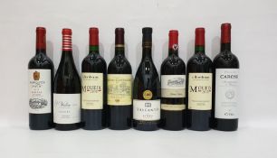 Eight bottles of mixed red wine to include two bottles of Moueix 2010 Bordeaux and one bottle of