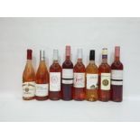 Eight bottles of assorted rose wine to include two bottles of Portuguese Rose 2013 Regional Lisboa