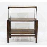 20th century three-tier metamorphic folding buffet table