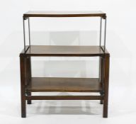 20th century three-tier metamorphic folding buffet table