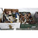 Two boxes of sundry decorative ceramics