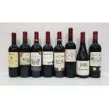 Eight bottles of mixed red wine to include Saint-Felix de Castlemaure 2016 Corvair and Chateau Frank