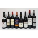 Eight bottles of mixed red wine to include hand-selected Clean Skin Fine Wine of Australia Shiraz