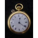 A late 19th century 18ct yellow gold ladies pocket watch, movement signed L.H. Weeks, Bradford,