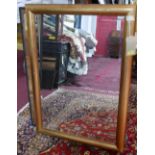 A rectangular gilt framed wall mirror, H.105 W.73cm
