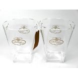 A pair of perspex champagne ice buckets - Autreau H.24cm