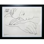 After Picasso, Sleeping Woman XXII, lithographic print, 74 x 100cm