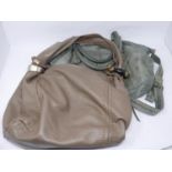 A Jimmy Choo leather handbag, together with a Brampton leather handbag, (2)