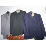 A Brioni Lowndes gentleman's black suit, together with two Brioni suit jackets and a grey Fabio