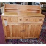 A 20th century oak Cotswold Arts & Crafts style sideboard, c.1920s H.107 W.106 D.46cm