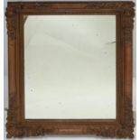 A 20th century giltwood mirror, 67 x 54cm