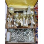 A Christofle 76 piece silver plated canteen of cutlery in original box