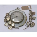 A 20th century Asprey clock, some parts may not be original