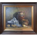 Peter Dillen (b.1946), Still life study, oil on canvas, 50 x 60cm