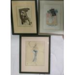 WITHDRAWN- After Auguste Rodin, two figural prints, 'Etreinte' and 'Cambodgienne', both blindstamp