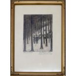 WITHDRAWN- J. Schroers, Hansel and Gretel, pencil study for etching, signed and dated