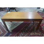 A mid 20th century Nissenbaum and sons teak coffee table, H.44 W.92 D.40cm