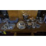 A collection of Cosulich line silver plated ware, c.1930's, bearing crown marks and Cosulich line