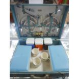 A vintage Sirram picnic set, in travelling case