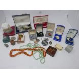 A collection of vintage costume jewellery