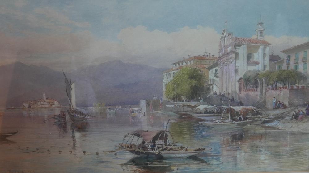 Paul Jacob Naftel R.W.S. (1817-1891), 'Lago Maggiore from Isola Bella', signed lower left and